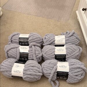 Chunky Gray Yarn